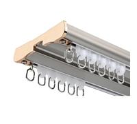 Doppie aste per tende per montaggio a soffitto 2 m 6 m Alluminio Silent Curtain Track Heavy Duty Divisore di lusso per camera da letto Colore grigio 3,5 m 4,4 m 3,0 m 2,9 m Opzioni