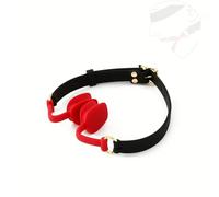 Doppie sfere in silicone solido con cinturino in pelle, sfera in silicone rosso š ë xuales.