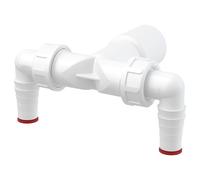 Doppio 17-23mm Ingressi Gomito Lavastoviglie 32mm/40mm Sifone Rifiuti Connettore