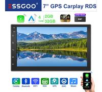 Doppio 2 DIN 7" Autoradio DAB+ Carplay Auto Android 13 2+32G GPS WIFI USB/FM RDS