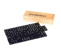 Doppio 6 Dominoes Set - Gioco di piastrelle da 28 pezzi con custodia in legno | Gioco del tavolo educativo per bambini e adulti, piastrelle Domino classiche impostate per la notte in famiglia, i viagg