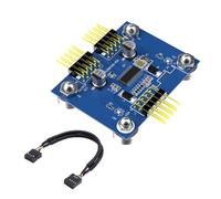 Doppio adattatore interno USB 2.0 a 9 pin con amplificatori chip computer compatibili aggiornamenti schede madri Espansore porta USB