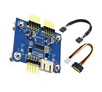 Doppio adattatore interno USB 2.0 a 9 pin con amplificatori di segnali, chip compatibile con computer, aggiornamenti per schede madri PC, convertitore intestazione USB