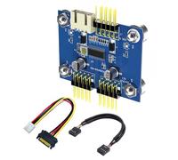 Doppio adattatore interno USB 2.0 a 9 pin con amplificatori di segnali chip computer compatibili aggiornamenti di lavoro schede madri PC convertitore intestazione USB