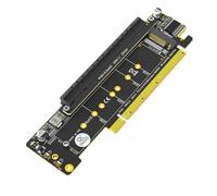 Doppio adattatore NVMe PCIe per calcoli professionali esigenze individuali indicatori LED compatibili per scheda di espansione PciE Nvme