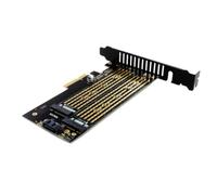 Doppio Adattatore PCIe M.2 Chiave M NVME O Chiave B SATA Per Scheda Di