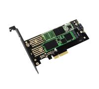 Doppio Adattatore PCIe M.2 Chiave M NVME O Chiave B SATA Per Scheda Di