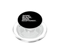 Doppio addetto alla reception di Black Man African American Pride PopSockets PopGrip per MagSafe