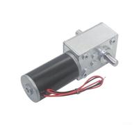 Doppio albero per motoriduttore a vite senza fine 24 V CC con funzione autobloccante e coppia di 68 kg cm per automazione robotica costruzione in metallo argento dimensioni compatte 115 mm (12 V 160