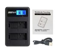 Doppio Alloggio per Canon LP-E6 EOS 5DS R 6D 7D 80D 60Da 70D Fotocamera Batteria