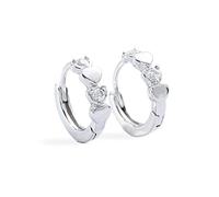 Doppio amore piccoli orecchini da donna carino cz amore orecchio orecchini a clip amore cuore diamante gioielli geometrici gioielli femminili pesca cuore orecchino orecchini pratici e abili