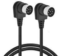 Doppio angolo a 90 gradi, grande spina DIN a 8 pin per altoparlante maschio, 2 cavi di prolunga DIN a 8 pin, per Bang e Olufsen B&O PowerLink BeoLab (1,5 metri)