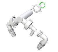 BONOMINI Doppio Lavatrice + asciugarice attacchi 19/24mm-12mm, Multicolore, Standard