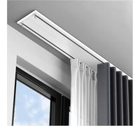 Doppio bastone per tenda per 120 170 250 350 470 500 cm montaggio a soffitto scorrevole tenda binario divisorio camper bianco 260 cm perfetto per la casa e l'ufficio Decor