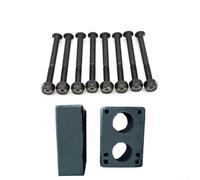Doppio bilanciere per skateboard Riser Solution utilizzando guarnizioni da 30 mm e bulloni da 53 mm per sollevamento del ponte e smorzamento delle vibrazioni (B)