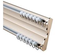 Doppio binario ain Track System per montaggio a soffitto 5M d ain aste per soggiorno e camera da letto robusto soffitto Inllat perfetto per la decorazione della casa
