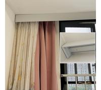 Doppio binario binario - montaggio a parete e soffitto lunghezza personalizzabile (4,5 m / 14.7ft) - ideale per soggiorno e camera da letto - Clete con raccordi e mantovana