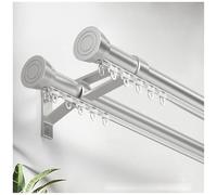 Doppio binario per montaggio a soffitto in alluminio Curt Rod Versatile divisorio e letto a castello Soluzione 3,1 m/10,2 ft grigio guida scorrevole per finestra a bovindo e uso camper