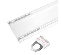 Doppio binario per tenda da soffitto con puleggia silenziosa e resistente, per camera da letto, soggiorno, balcone