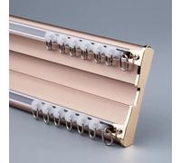 Doppio binario per tenda da soffitto per ufficio, soggiorno, bagno, design nano silenzio, divisore siamese a doppio binario