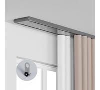 Doppio binario per tenda silenzioso da soffitto ad alta resistenza nascosto asta per tenda personalizzabile per soggiorno e bagno di facile installazione soluzione durevole per la decorazione della