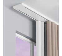 Doppio binario per tenda silenzioso e resistente, in alluminio, 4,6 m, per montaggio a soffitto, sistema scorrevole, ideale per camera da letto, soggiorno, ospedale, divisorio per regolare il