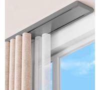 Doppio binario per tenda silenzioso e resistente, kit versatile per un funzionamento regolare e una facile installazione in soggiorno e bagno, disponibile in 1/2/3/4/5/6 m (2,5 m)