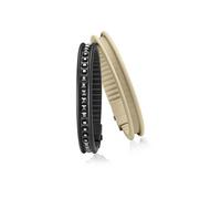 Doppio Bracciale HIP HOP RAIL HJ0059 Silicone Nero Grigio Beige Sabbia Swarovski