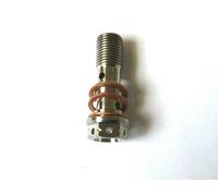 Doppio Bullone Banjo Titanium Race Spec M10 X 1.0 X 31Mm Adatto Brembo TITANIUM