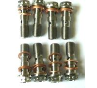 Doppio Bullone Banjo Titanium Race Spec M10 X 1.0 X 31Mm Adatto Brembo TITANIUM