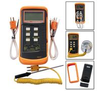 Doppio Canale Tipo K Digitale Termocoppia Termometro 6802 II E Sensori Sonda