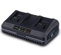 Doppio caricabatteria rapido 20v per batterie serie ixes Scheppach sdbc4.5a