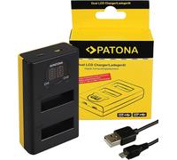 Doppio Caricabatteria USB-C USB Micro PATONA DJI OSMO Action Cam ab1 p01-li-Io