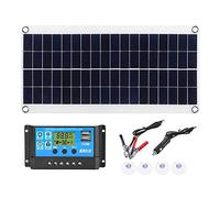 Doppio caricatore del pannello solare del USB con la batteria Regolatore intelligente Regolatore Banca portatile di potere delle cellule per il telefono Auto Campeggio esterno LED Interfaccia Luce