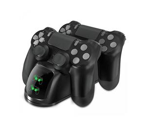 Doppio caricatore INF stazione di ricarica controller PS4 / PS4 Slim Nero