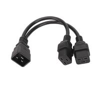 Doppio Cavo IEC320 C19 a C20 Femmina a Maschio Cavo di Alimentazione Universale Sdoppiatore a Y, Cavo di Prolunga Adattatore Femmina per Lampada da Tavolo Monitor LCD da 12,6
