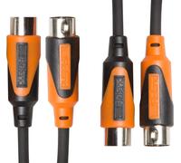 Doppio Cavo Midi Black Series, 1.5 M/5 Ft. - Rmidi-B5-Dual