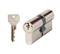CISA 10G30007012, Cilindro Europeo C2000, Ottone Nichelato, 30/30 mm