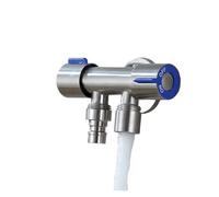 Doppio controllo Doppio uso Doccia a 3 vie Valvola deviatrice Acqua Rubinetto Valvole ad angolo di riempimento Lavatrice Bagno Accessori for WC(Type g)