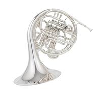 Doppio corno di foresta Music Lover Corno di Foresta Integrale Doppio 4 lembi F Umore Bb Argento Con Accessori