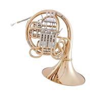 Doppio corno forestale 4 toni Bb umore F umore doppio corno forestale ottone oro strumento musicale