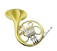 Doppio Corno Francese Professionale Amante della Musica Corno Francese B Piatto Tre Tasti Singola Fila Ottone Strumento