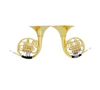 Doppio corno francese professionale per adulti corno francese corpo in ottone 4 chiavi con custodia strumenti professionali