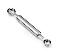Doppio Cucchiaio In Acciaio Inox Pala Multifunzione Frutta Cucchiaio Utensili Da Cucina per Ghiaccio Frutta Utilizzare 1 PZ Argento Cellulare e Professionale