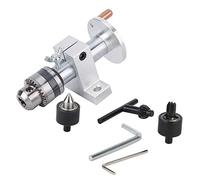 Doppio cuscinetto Live Center, centro girevole per mini tornio doppio Bea Live Center Centro girevole regolabile, con chiave in metallo argento accessori fai da te, o lavorazione del legno o tornio
