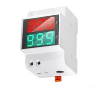 Doppio display AC voltmetro amperometro D52-2042VA DIN Rail Mount con lettura LCD ad alta precisione per il monitoraggio del sistema di alimentazione