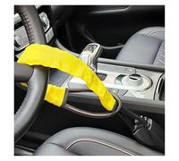 Doppio Dispositivo Antifurto per Auto Bloccasterzo per auto, bloccasterzo per sedile, bloccasterzo antifurto retrattile con 2 chiavi(Yellow)
