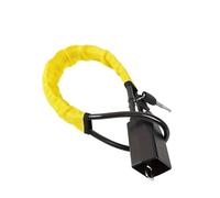 Doppio Dispositivo Antifurto per Auto Bloccasterzo per auto con attacco per cintura di sicurezza, fune in acciaio, antifurto(Yellow)