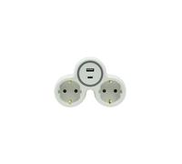 Doppio distributore 2x maschio femmina con/e schuko W-72010