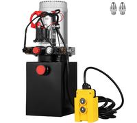 Doppio effetto pompa idraulica 12v Dump Trailer 4 Quart metallo Serbatoio per